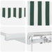 Cortina Retractabilă Manual Verde și alb 600 × 300 cm - WALTI WALTI