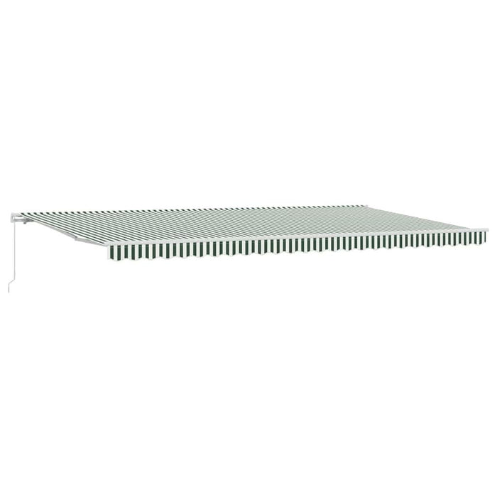 Cortina Retractabilă Manual Verde și alb 600 × 300 cm - WALTI WALTI