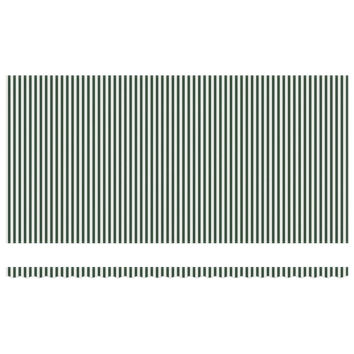 Cortina Retractabilă Manual Verde și alb 600 ×300 cm țesătură - WALTI WALTI