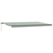 Cortina Retractabilă Verde și alb 600 × 300 cm - WALTI WALTI