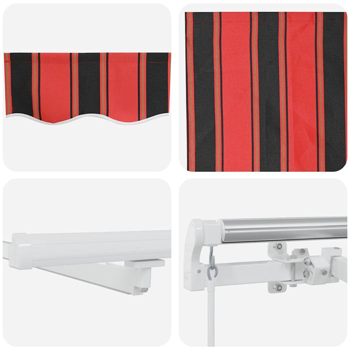 Marchiză Retractabilă with Manual Portocalie și maro 600 × 350 cm - WALTI WALTI