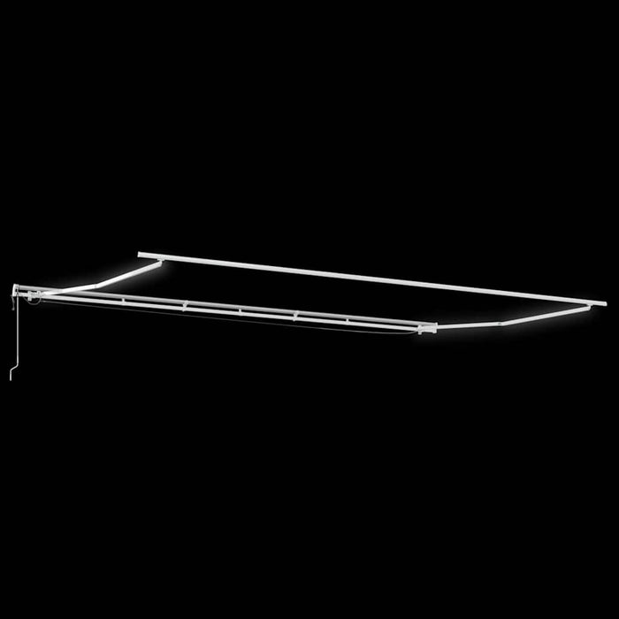Perdea umbrelă retractabilă automată cu LED-uri portocalie și maro 600 x 350 cm - WALTI WALTI