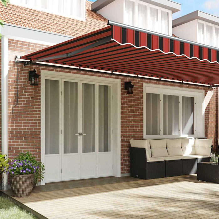 Cortina Retractabilă Manual portocaliu și maro 600 × 350 cm - WALTI WALTI