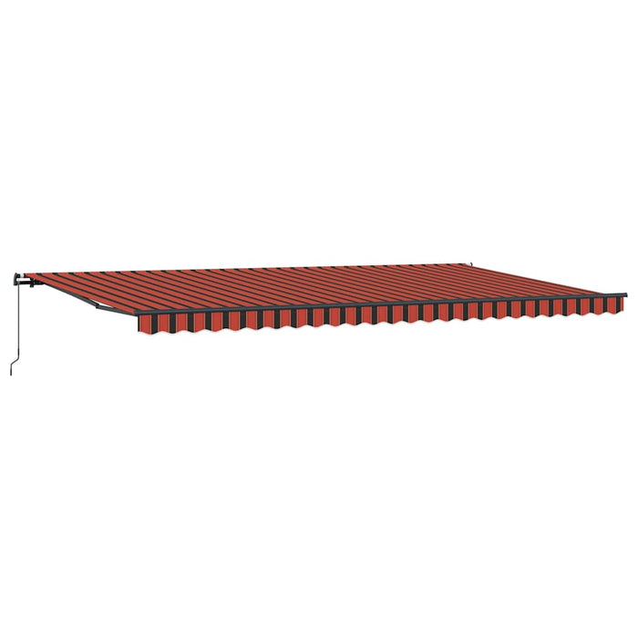 Cortina Retractabilă Manual portocaliu și maro 600 × 350 cm - WALTI WALTI