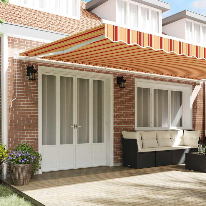 Copertină retractabilă Galben și portocalie 600 × 350 cm WALTI