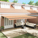 Cortina Retractabilă Galben și portocalie 600 × 350 cm - WALTI WALTI