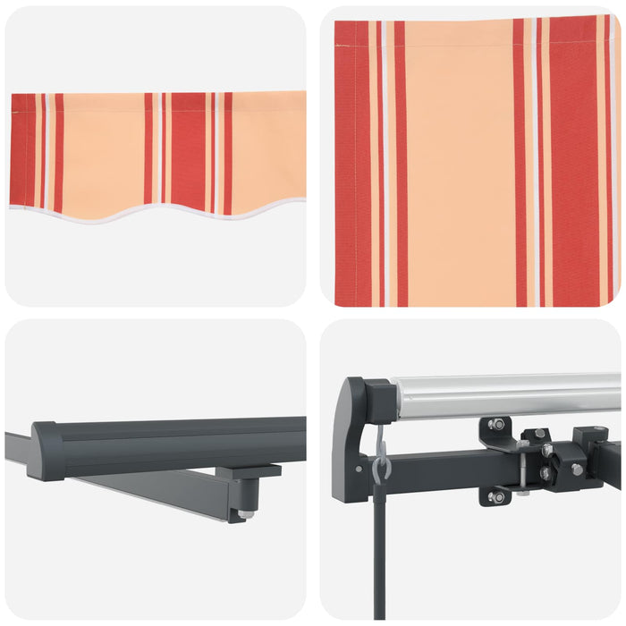 Cortina Retractabilă galben și portocaliu 600 ×350 cm țesătură - WALTI WALTI