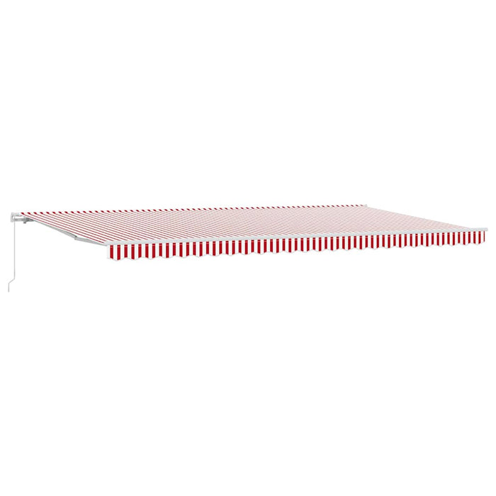 Cortina Retractabilă Manual Roșu și Alb 600 × 350 cm - WALTI WALTI