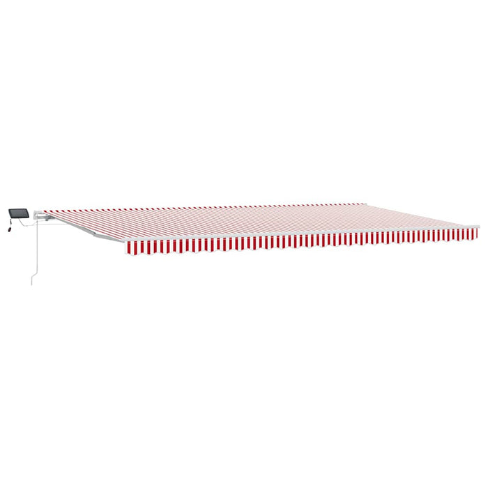 Cortina Retractabilă Manual Roșu și Alb 600 × 350 cm - WALTI WALTI