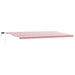 Cortina Retractabilă Manual Roșu și Alb 600 × 350 cm - WALTI WALTI