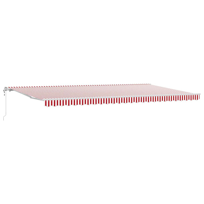 Cort electric retractabil Roșu și Alb 600 × 350 cm - WALTI WALTI