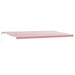 Cort electric retractabil Roșu și Alb 600 × 350 cm - WALTI WALTI