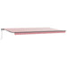 Cortina Retractabilă Roșu și Alb 600 × 350 cm - WALTI WALTI