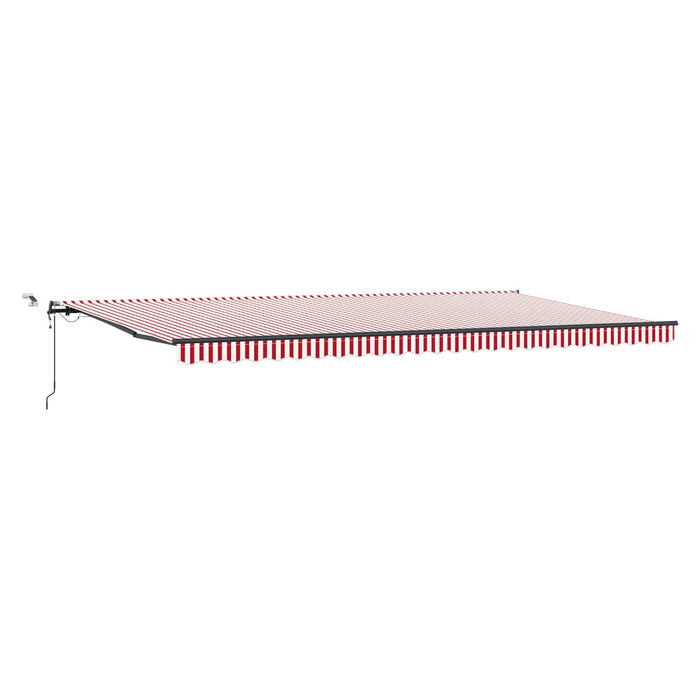 Țesătură pentru copertină cu Roșu și Alb 600 × 350 cm Poliester - WALTI WALTI