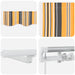 Marchiză retractabilă Galben, Gri, Alb 600 × 350 cm Multicolour - WALTI WALTI