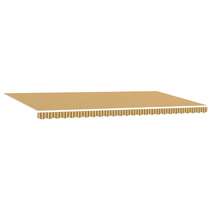 Marchiză retractabilă Galben, Gri, Alb 600 × 350 cm Multicolour - WALTI WALTI
