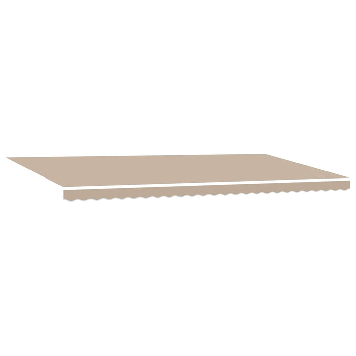Copertină retractabilă Bej 600 × 350 cm Țesătură și Aluminiu WALTI