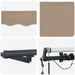 Țesătură pentru copertină cu Bej 600 × 350 cm Poliester - WALTI WALTI