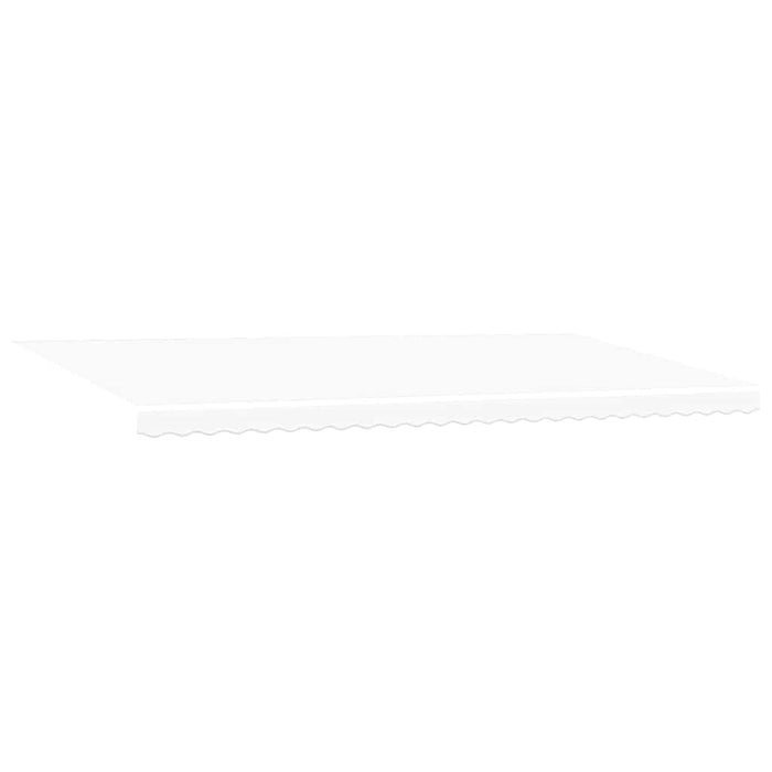 Copertină retractabilă Alb 600 × 350 cm Țesătură și Aluminiu WALTI
