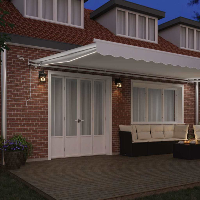 Țesătură pentru copertină Alb 600 × 350 cm Poliester WALTI