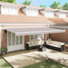 Cort electric retractabil Gri deschis 600 × 350 cm - WALTI WALTI
