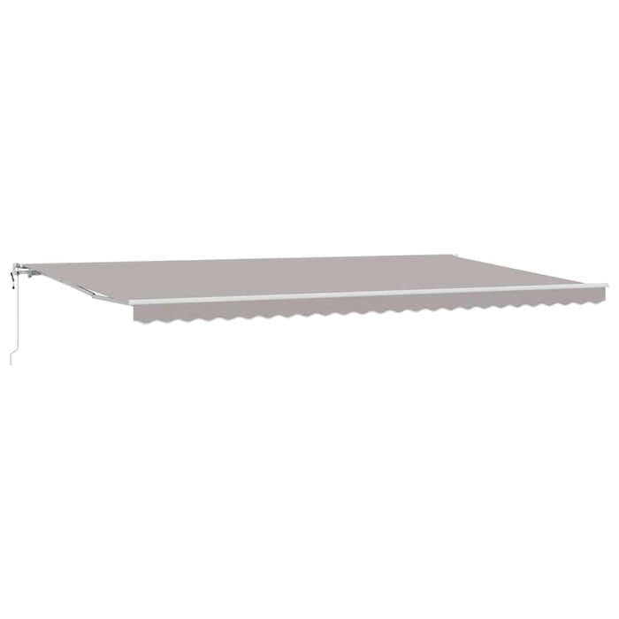 Cort electric retractabil Gri deschis 600 × 350 cm - WALTI WALTI