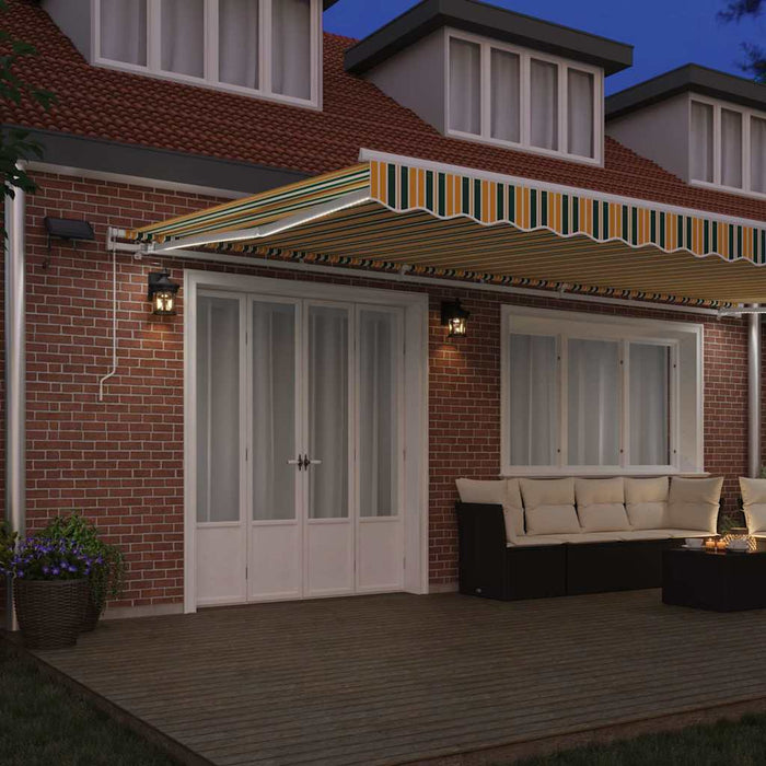 Cortina Retractabilă Manual Verde și galben 600 × 350 cm - WALTI WALTI