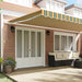 Cort electric retractabil Verde și galben 600 × 350 cm - WALTI WALTI