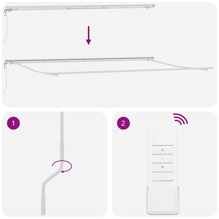 Cort electric retractabil Verde și galben 600 × 350 cm - WALTI WALTI
