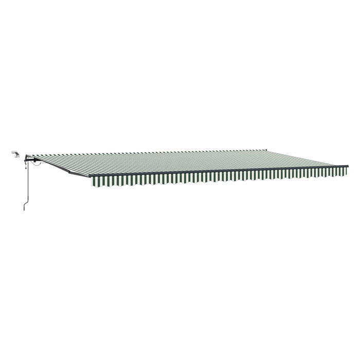 Țesătură pentru copertină Verde și alb 600 x 350 x 165 cm WALTI