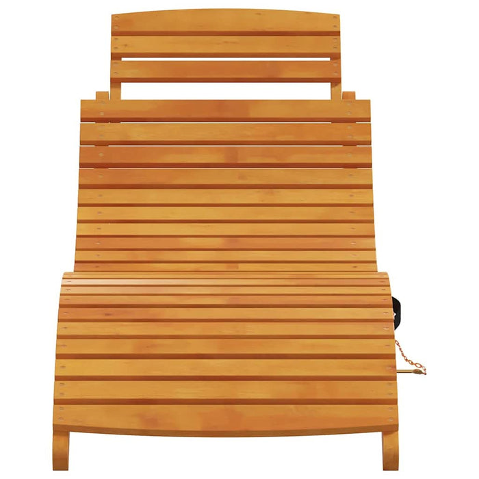 Șezlong 2 pcs Maro 55 x 184 x 64cm Lemn Solid de Acacia - WALTI WALTI