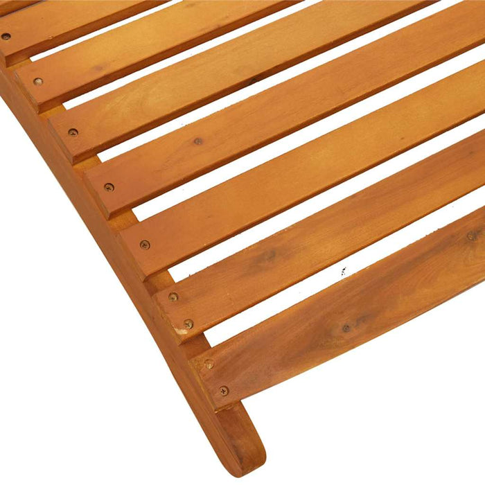 Șezlong 3 pcs Maro Lemn Solid de Acacia - WALTI WALTI