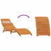 Șezlong 3 pcs Maro Lemn Solid de Acacia - WALTI WALTI