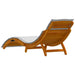 Șezlong cu pernă 2 pcs Gri deschis Lemn Solid de Acacia - WALTI WALTI