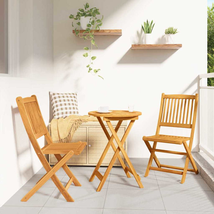 Set Bistro de Grădină 3 pcs Maro lemn masiv de acacia - WALTI WALTI