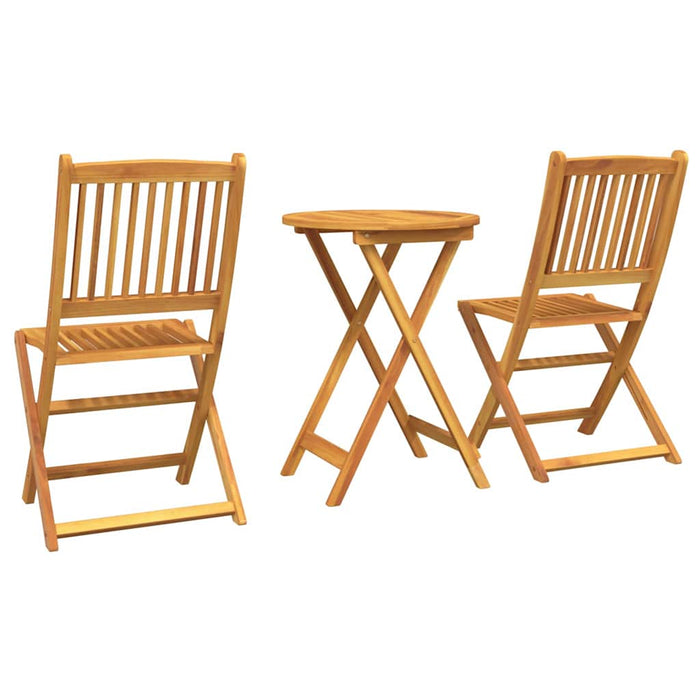 Set Bistro de Grădină 3 pcs Maro lemn masiv de acacia - WALTI WALTI