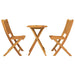 Set Bistro de Grădină 3 pcs Maro lemn masiv de acacia - WALTI WALTI