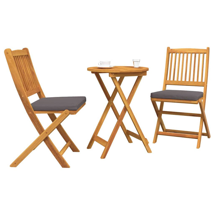 Set Bistro de Grădină 3 pcs Maro lemn masiv de acacia - WALTI WALTI