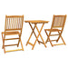 Set Bistro de Grădină 3 pcs Maro lemn masiv de acacia - WALTI WALTI