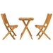 Set Bistro de Grădină 3 pcs Maro lemn masiv de acacia - WALTI WALTI