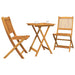 Set Bistro de Grădină 3 pcs Maro lemn masiv de acacia - WALTI WALTI