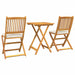Set Bistro de Grădină 3 pcs Maro lemn masiv de acacia - WALTI WALTI