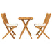 Set Bistro de Grădină 3 pcs Maro lemn masiv de acacia - WALTI WALTI