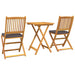 Set Bistro de Grădină 3 pcs Maro lemn masiv de acacia - WALTI WALTI