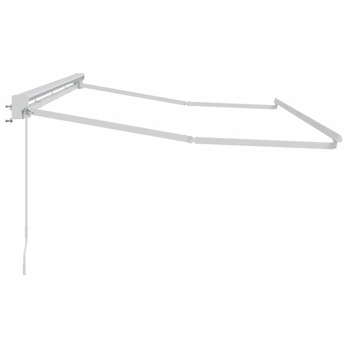 Cadru de copertină Manual Alb 4 x 2 m Oțel și aluminiu vopsit - WALTI WALTI