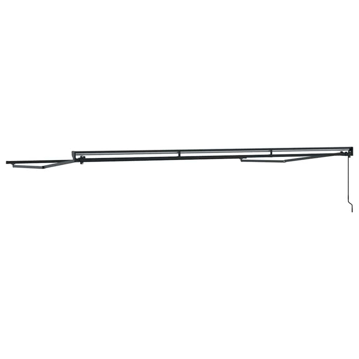 Cadru de copertină Antracit 5 x 3 m Oțel și aluminiu vopsit - WALTI WALTI