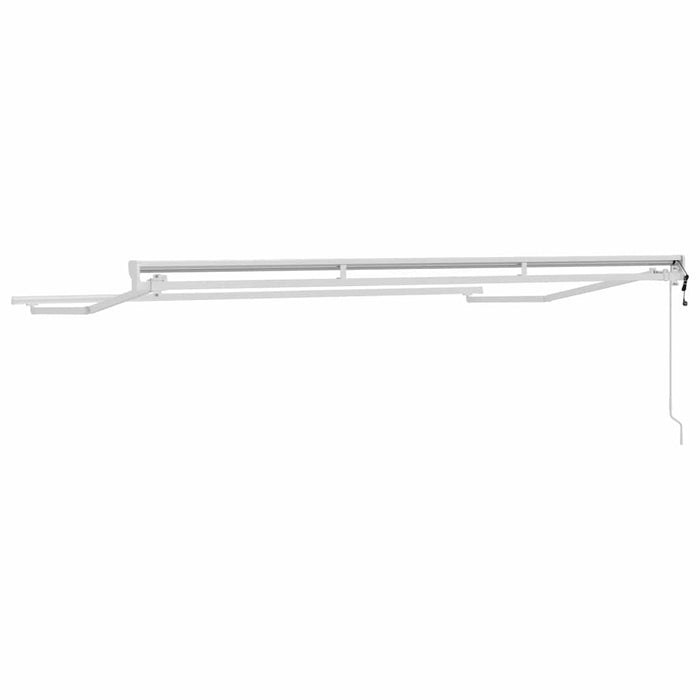 Cadru de copertină Alb 3.5 x 2 m Oțel și aluminiu vopsit - WALTI WALTI