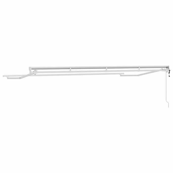 Cadru de copertină Alb 4 x 2 m Oțel și aluminiu vopsit - WALTI WALTI