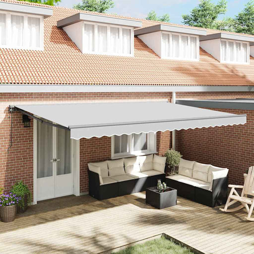 Cadru de copertină Antracit 5 x 3 m Oțel și aluminiu vopsit - WALTI WALTI