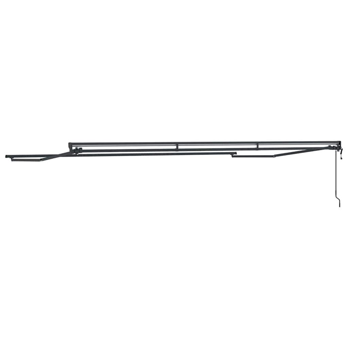 Cadru de copertină Antracit 5 x 3 m Oțel și aluminiu vopsit - WALTI WALTI